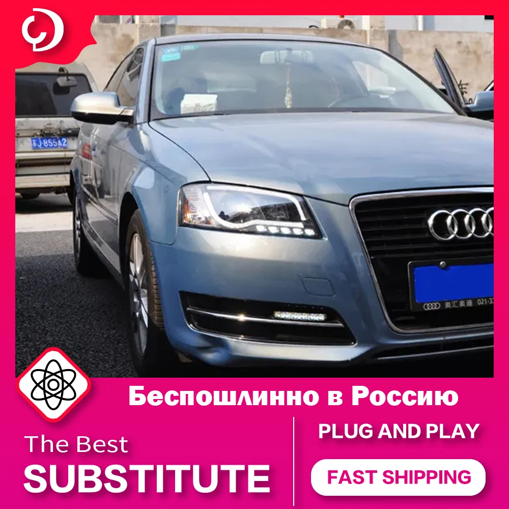 

AKD Car Styling Headlights for Audi A3 2008-2012 LED Headlight DRL Turn Signal Light Led Projector Auto Accessories