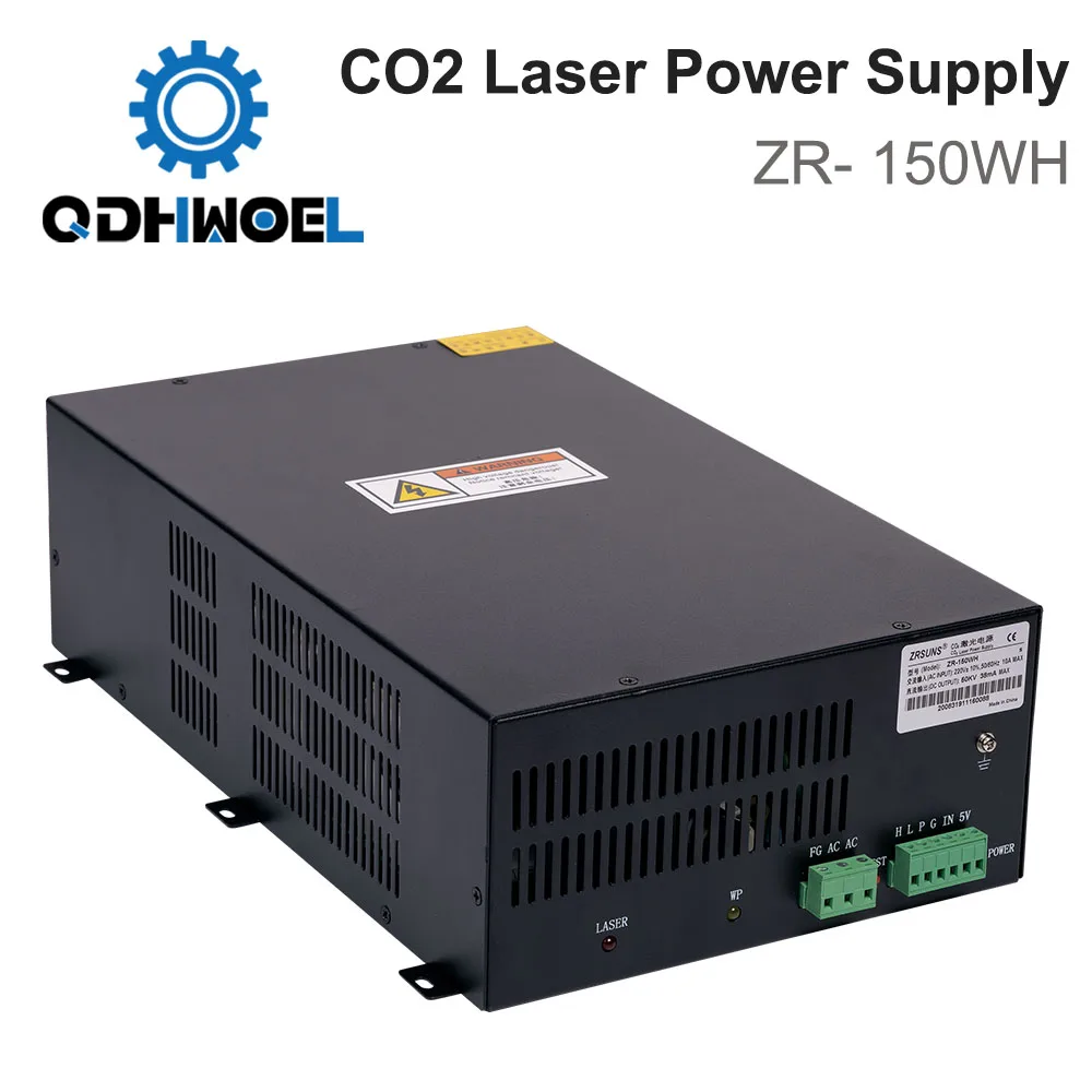 220V ZR-150WH High Voltage CO2 Laser Power Supply for 150W Engraver Cutter Machine Replacement