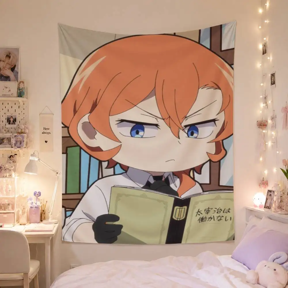 Anime C-Chuuya N-Nakahara Flag Digital Printing Banner for Garage Wall Out Door Decoration