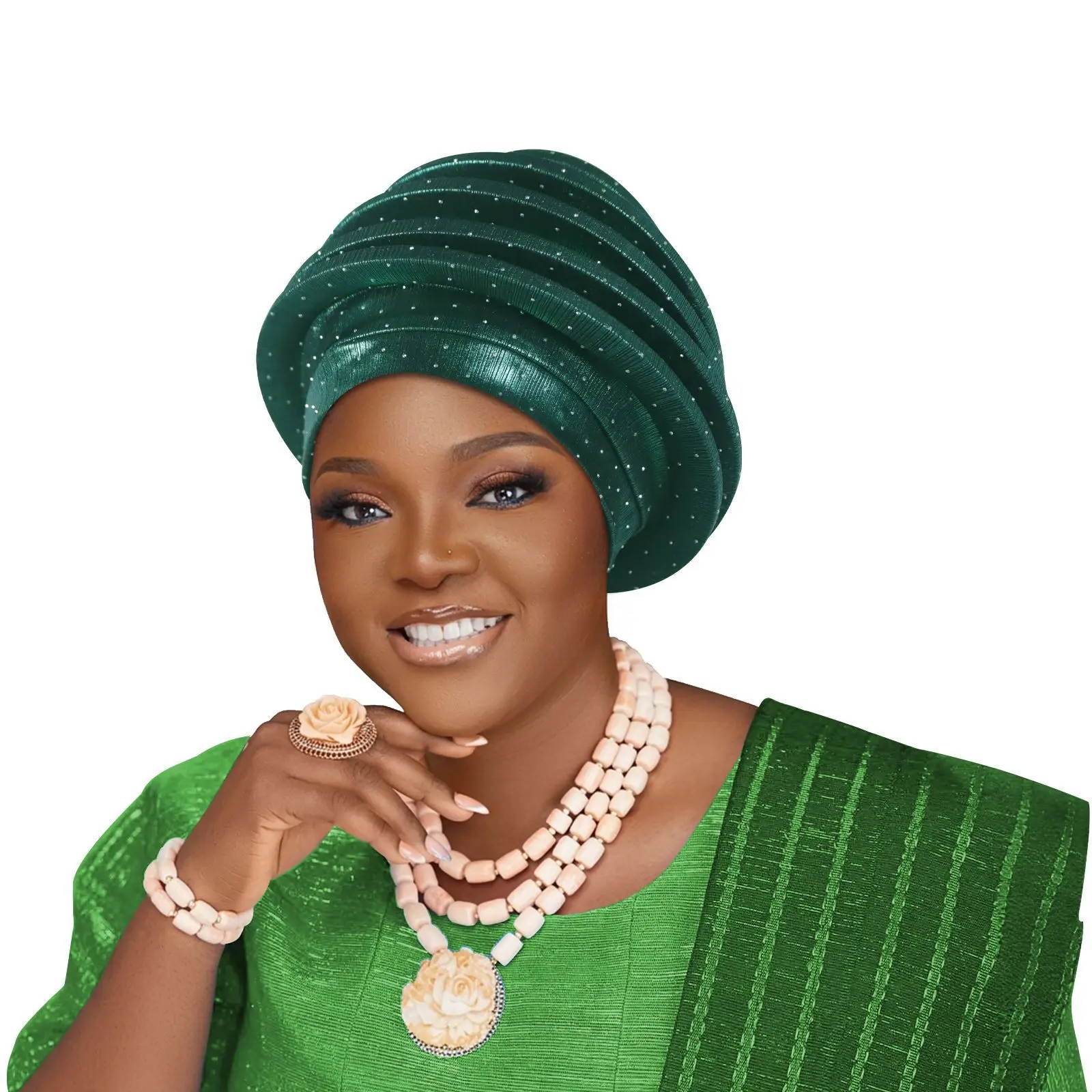 

African Lady Head Wraps Turban Cap For Women Nigeria Raw Autogele Headtie Party Headwear Wedding Auto Geles Turbante 2026