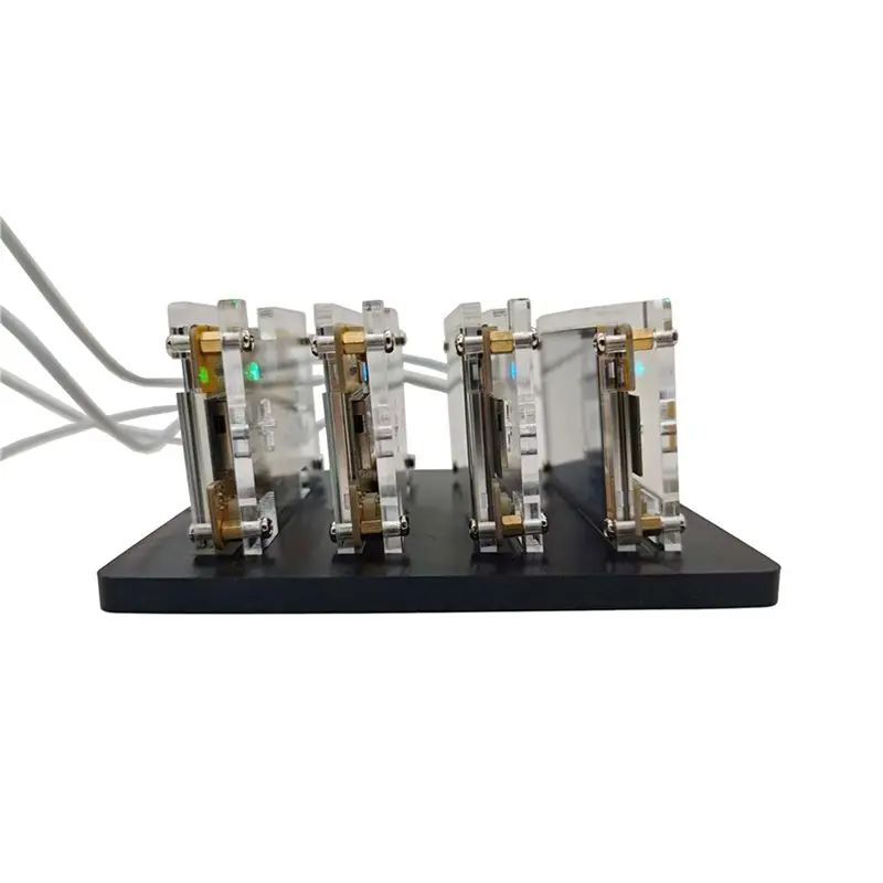 ABGH-3X Nmminer Nerdminer 2.8 Inch Bracket For Upgraded Harshrate Bitcoin Crypto Solo Lottery Miner 4 Slots Stand