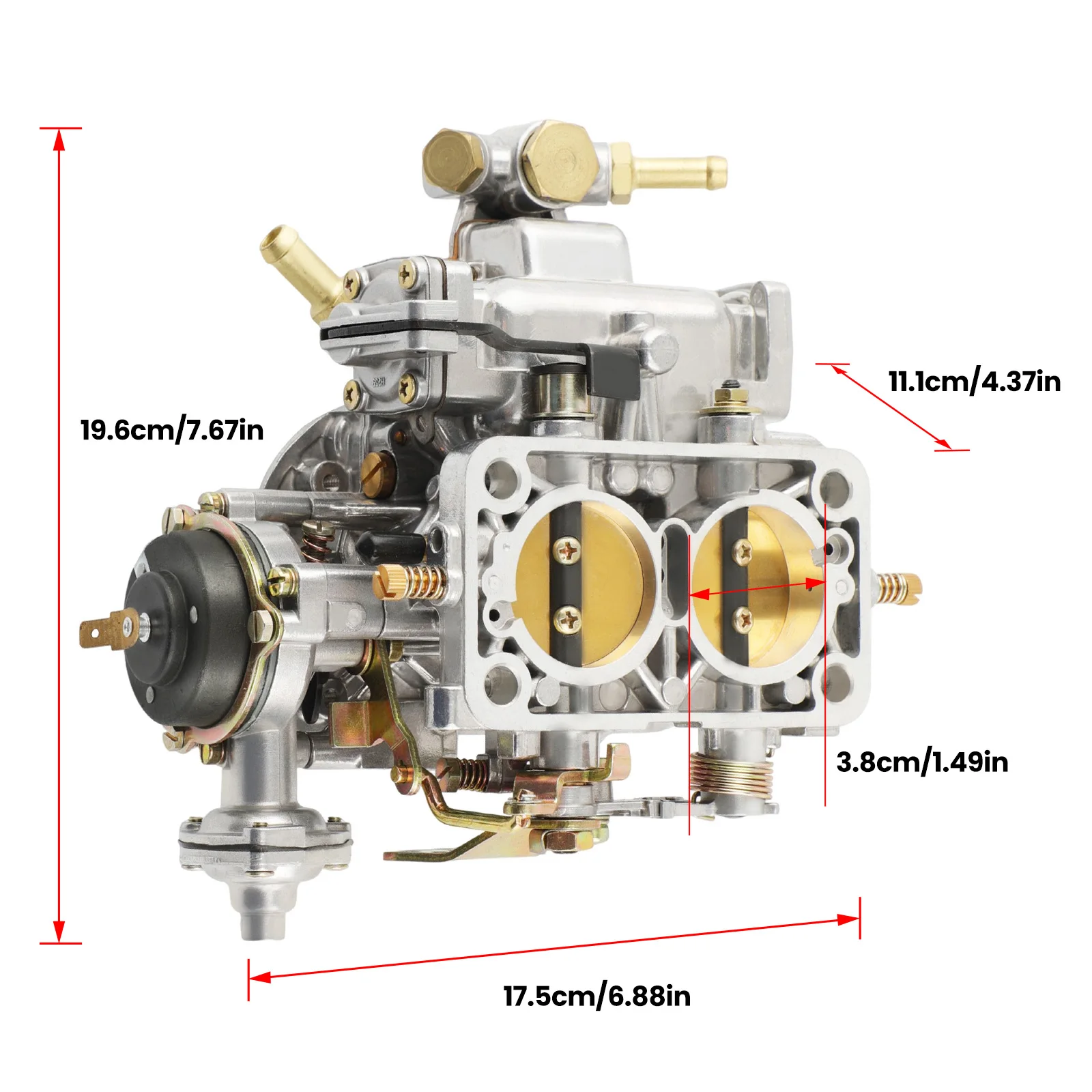 Carb Carburateur 38/38 DGEV For Ford 2.0 2.1 OHC Pinto MOTOR for Renault Weber 38 for EMPI EPC 38E for Jeep for BMW For VW 4 CYL