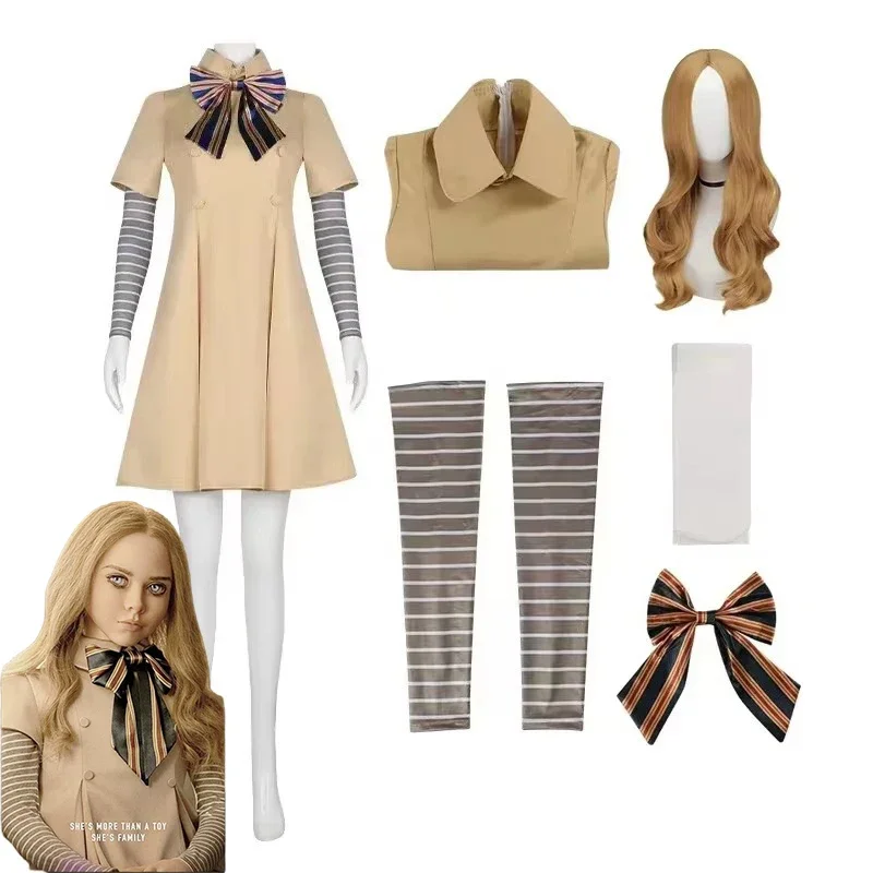 

MEGAN Cosplay Dress for Kids Girls Women AI Doll Robots Megan Dresses Uniform MEGAN Girls and Adult Cosplay Halloween Costume