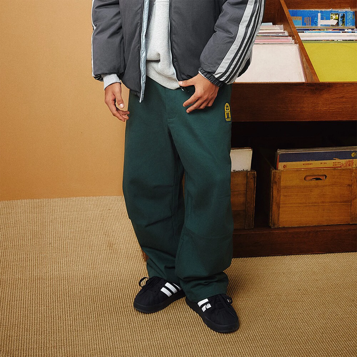 

Adidas genuine Trefoil Men's Wide-leg Campus Woven Pants JC6848