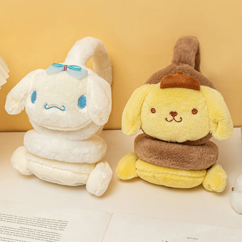 Sanrio Kuromi Zachte Pluche Warmer Oorbeschermer Cinnamoroll Melodie Leuke Oorklep Winter Outdoor Koude Bescherming Oorbeschermers Oor Cover Gift