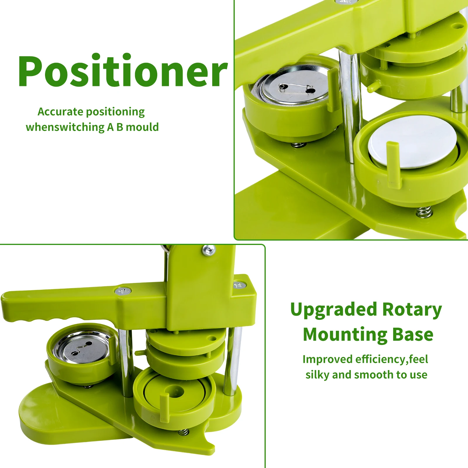 Button Maker Machine, 32mm Installation-Free DIY Pin Button Maker Press Machine Kit Unique Design Easy to Operate
