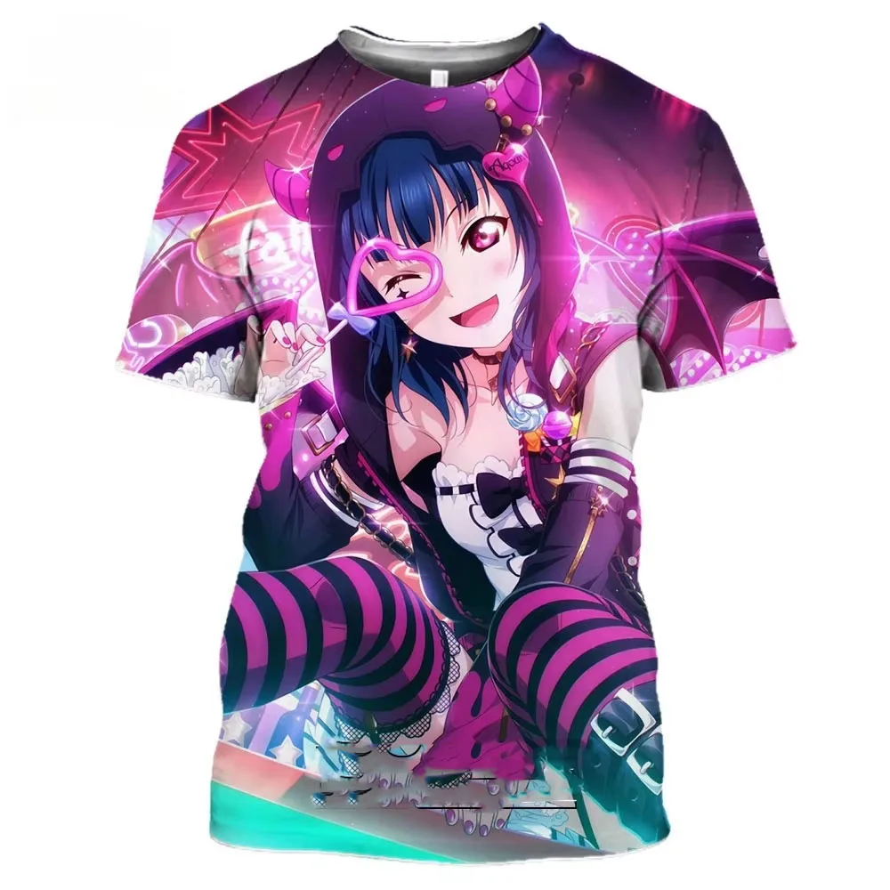 Summer Anime Love Live! T-Shirts 3D Print Men's Women's Short Sleeve O-Neck T Shirt Casual Harajuku Y2K Tops Tees Men Clothing