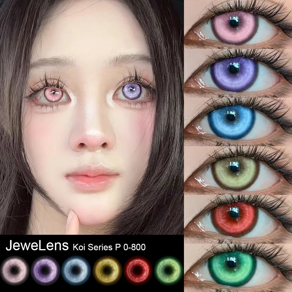 JeweLens Cosplay  Myopia Corlor Contact Lenses Anime Pupil 6months 1pair Halloween Cute Eye Lenses