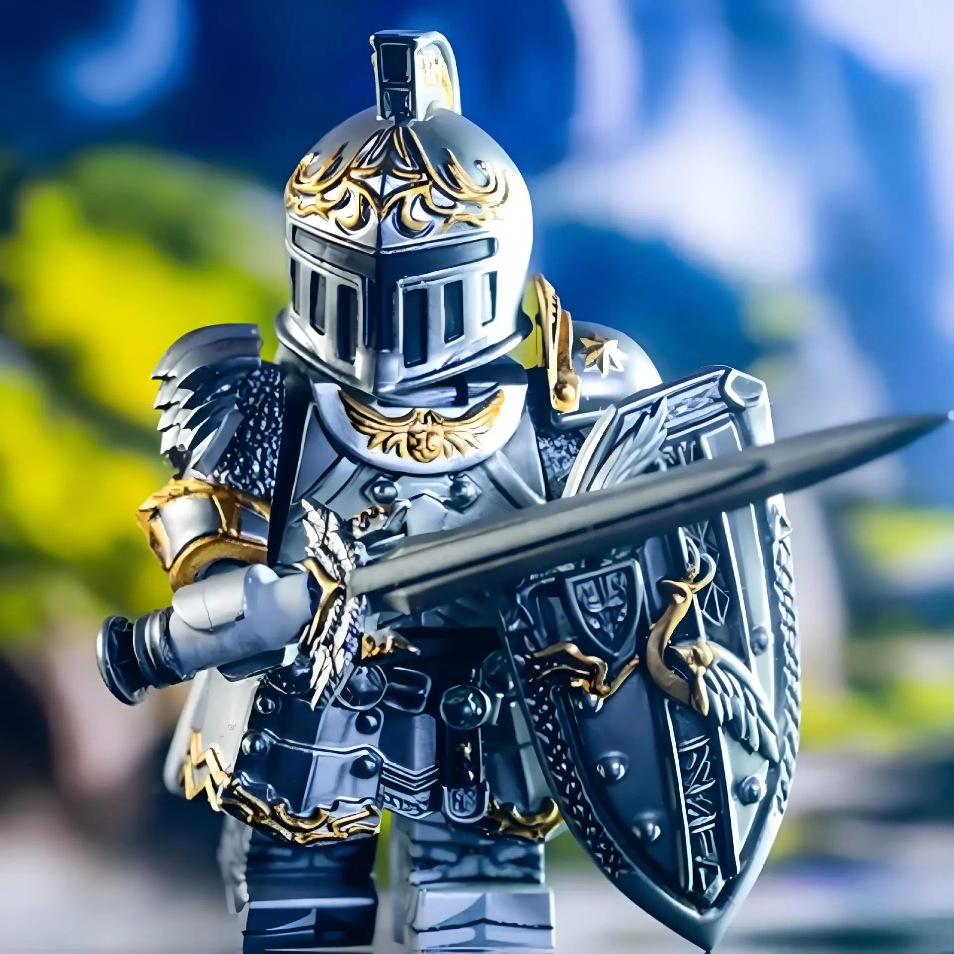 مجموعة الفارس القياسية FF14 Kede Shenluo Warrior Saros Final Fantasy المتوافقة مع لعبة الرجل المتوافقة #1