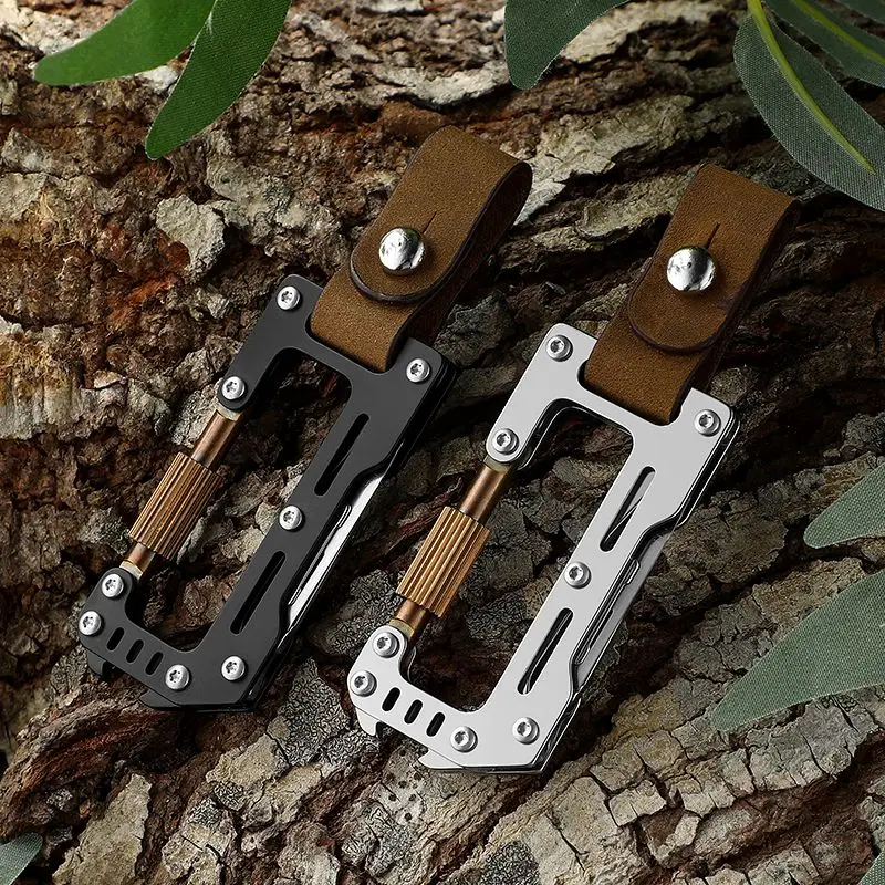 Multi Functional Key Chain Art Knife Stainless Steel Mini Folding Knife Portable Scalpel Tools