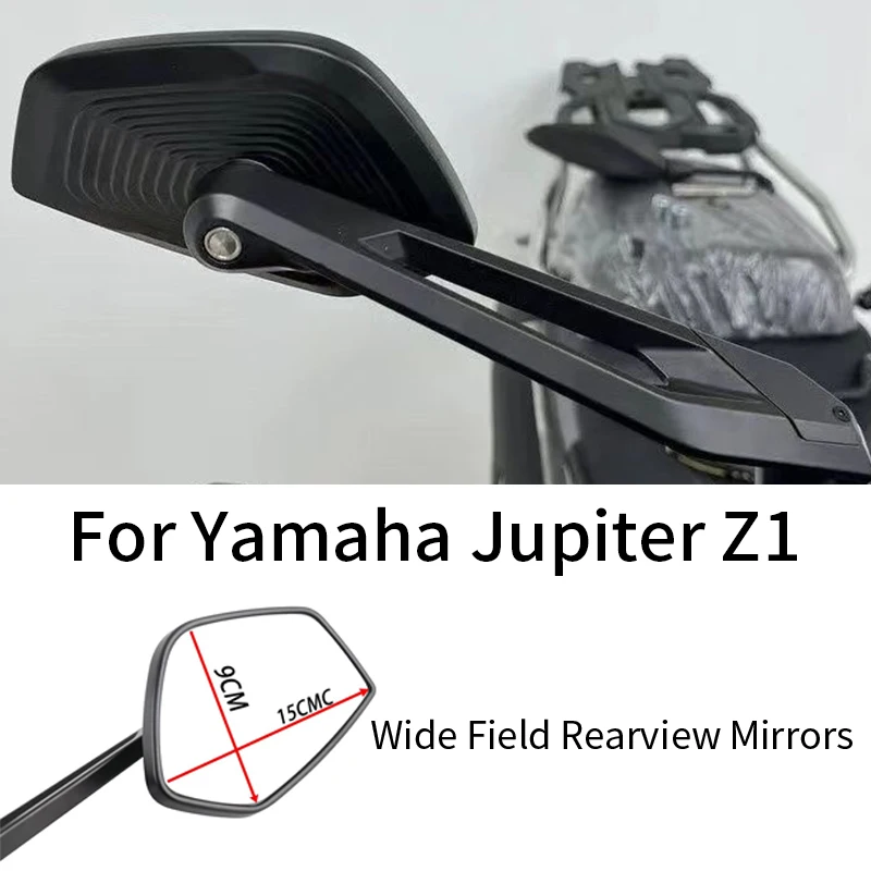 

For Yamaha Jupiter Z1 Motorcycle Rearview Mirrors Wide Vision Aluminum Alloy Side Mirrors Anti-Shake Adjustable Casting