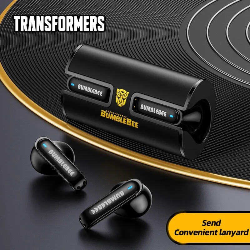 Transformers TF-T02 Fashion Wireless Earphones Bluetooth High Quality Headphones Music Gaming Headset Long Battery Life Earbuds