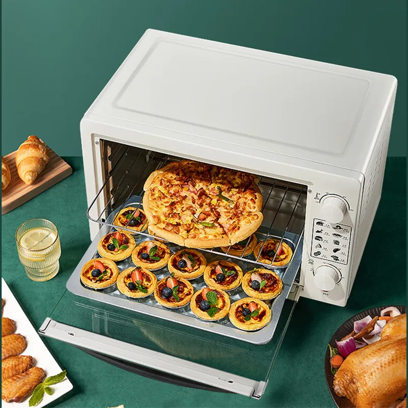 Electric Oven 45L Household Baking Multifunctional Household Pizza Cake Baking Oven Pizza Oven Air Fryer Electric Kitchen Oven