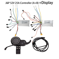 JP 52V 60V 25A Brushless DC Controller & Instrument Display Kit for BOYUEDA LAOTIE HALO Electric Scooters-Trotinette Spare Parts