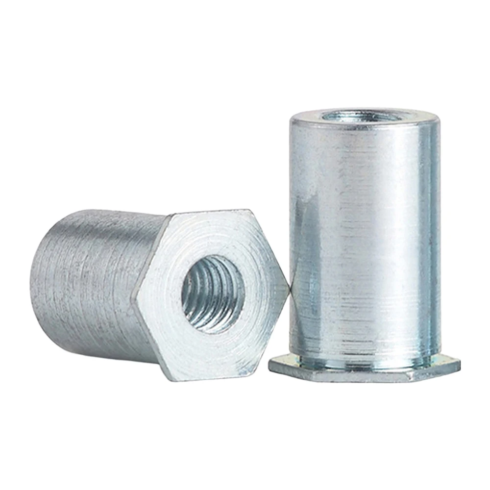 Through Hole Hexagonal Rivet Stud Blue White Zinc Plated M2 M2.5 M3 3.5M3 M4 3.5M4 M5 M6 Rivet Nut Self-Clinching Standoffs Bolt