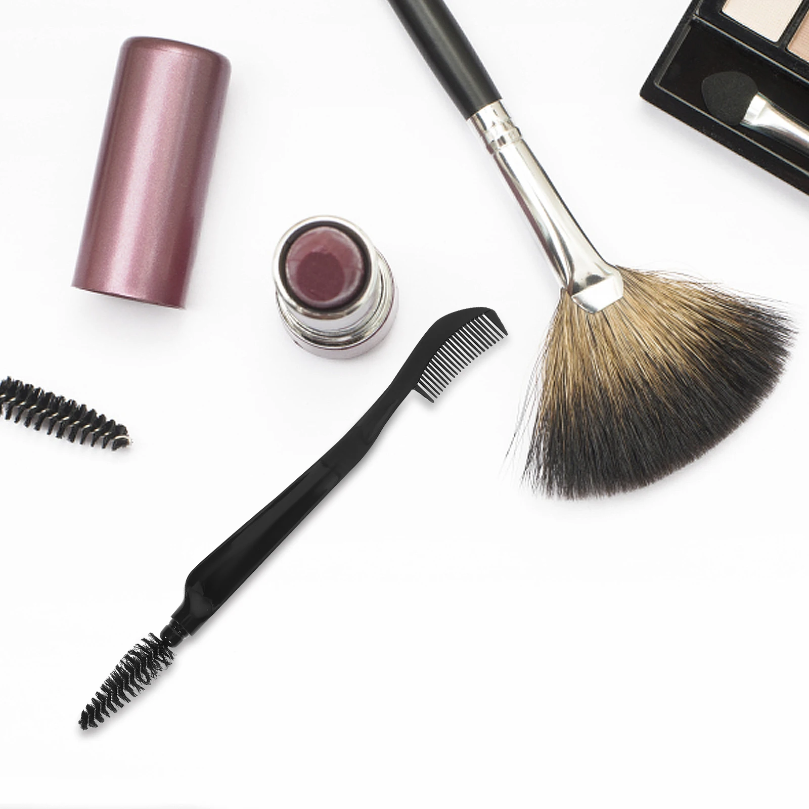 

10Pcs 2-in-1 Eyebrow Brush Dual End Eyelash Comb Portable Makeup Tool Eyebrow Eyelash Brush Lash Separator Makeup Accessory