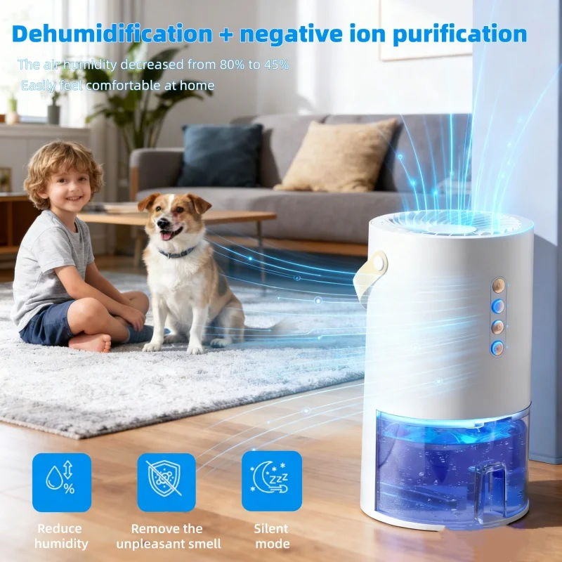 

Осушитель воздуха с отрицательными ионами, устраняющий запахи плесени, энергоэффективный, способный регулировать влажность воздуха, очиститель воздуха