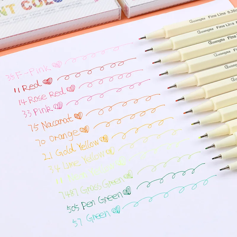 24 Colors 0.38mm Micro Fineliner Pen Set Fine Point Pen Sketching Anime for Artist Illustrating/Technical Drawing Art Supplies