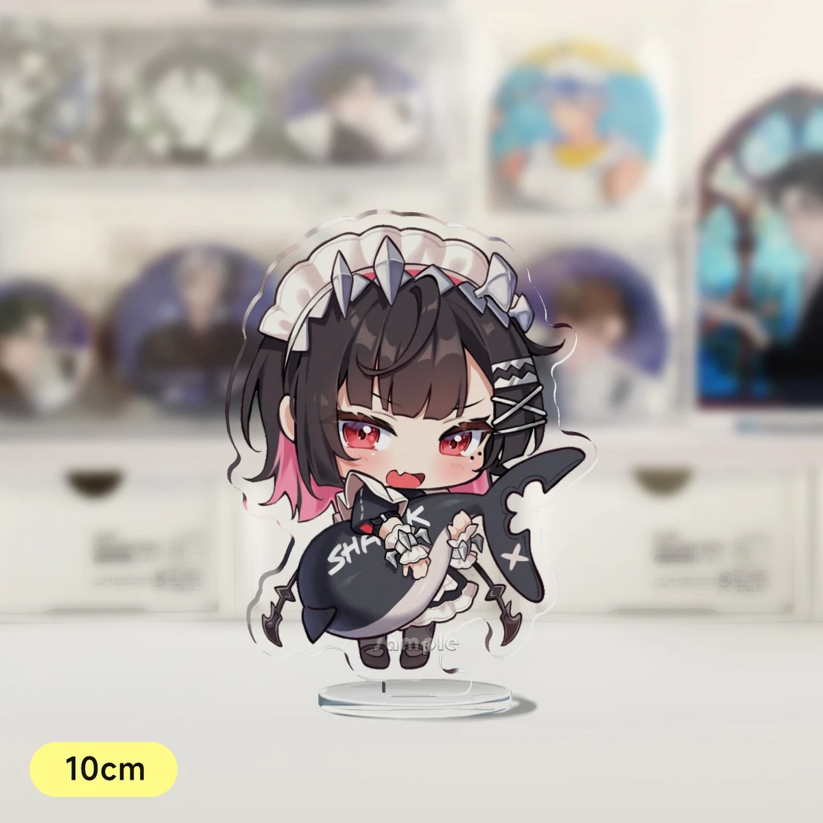 ZZZ Anime Zenless Zone Zero Acrylic Standee & Keychain – Fanmade Ellen Shark Girl Figure Desk Display هدية عيد الميلاد القابلة للجمع