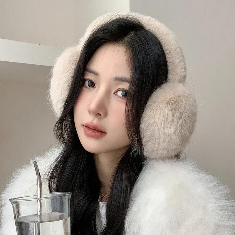 Fashion Autumn Winter Earmuffs Women Men Warm Cute Plush Solid Color Ear Muffs Outdoor Cold Protection Ear-Muffs Ear Cover
