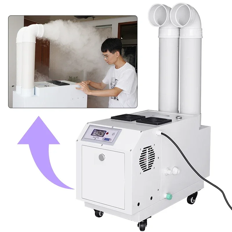 Large Cold Mist Ultrasonic Sprayer Greenhouse Textile Mill Industrial Humidifier