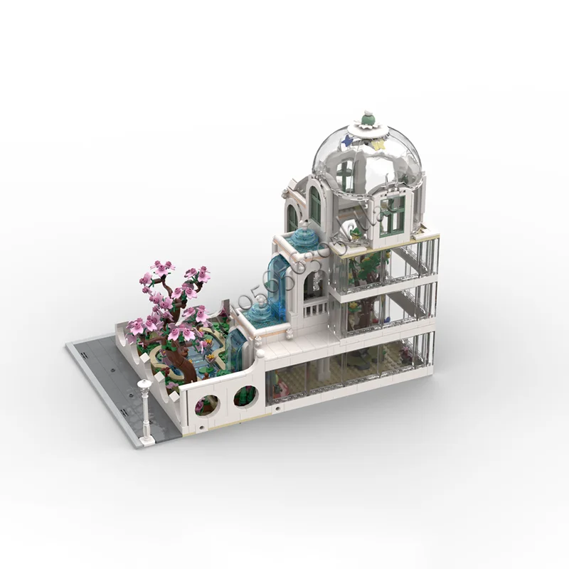 حار 2241 قطعة القرون الوسطى الفاخرة حديقة نباتية وحدات نموذج العمارة بنة Diy بها بنفسك التعليم الجمعية الاطفال اللعب الهدايا