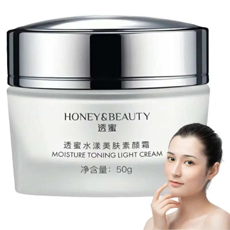 

Honey &Beauty Moisture Toning Light Cream Korean Moisturizing Tone Up Cream Whitening Brightening Makeup Base Concealer Cream