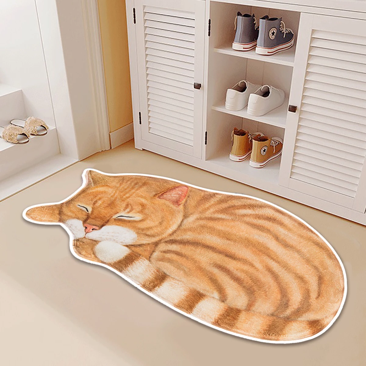 

3D Kitten Foot Mat Bedside Carpet Living Room Rugs Cartoon Animal Bathroom Toilet Absorbent Floor Mats Home Decoration