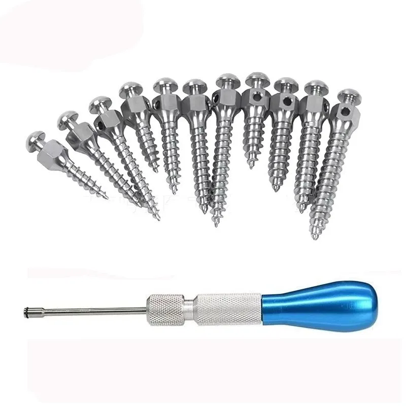 10Pcs Multiple Models Dental Orthodontic Anchorage Screw Titanium Alloy Micro Mini Implants Screwdriver Root Canal Accessories