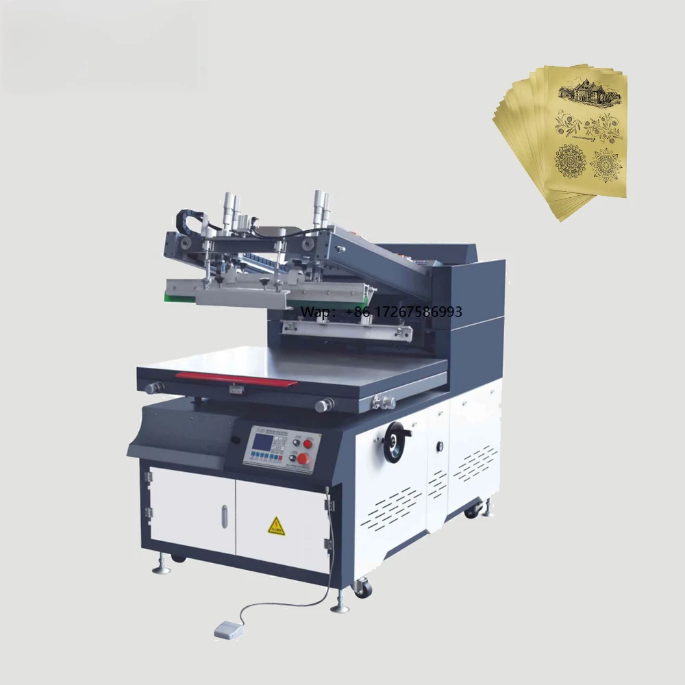 MSBS-80120A Factory Direct Sales in China High Precision Semi Automatic Flat Oblique-arm Screen Printing Machine