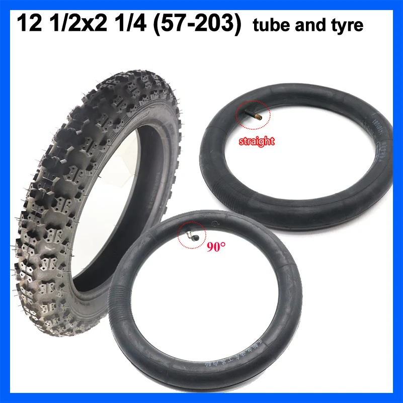 12 1/2x2 1/4 ( 57-203 )Inner tube Outer Tyre for Electric Scooters 12inch Balance Tire  E-Bike Tires