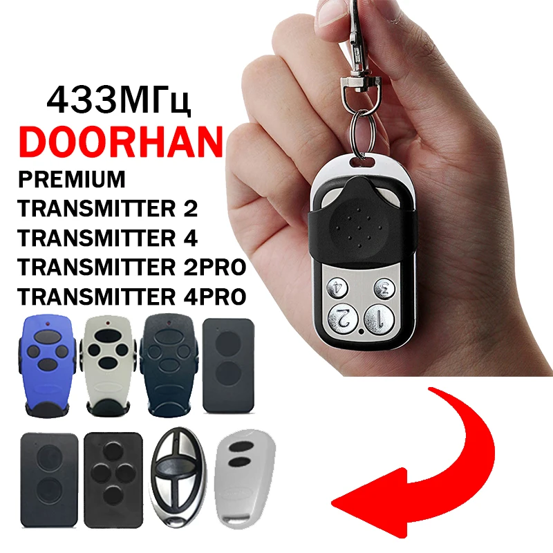 DOORHAN Gate Remote Control Barrier 433 mhz TRANSMITTER 2 4 2PRO 4PRO Elektroniczny pilot garażowy do DOORHAN
