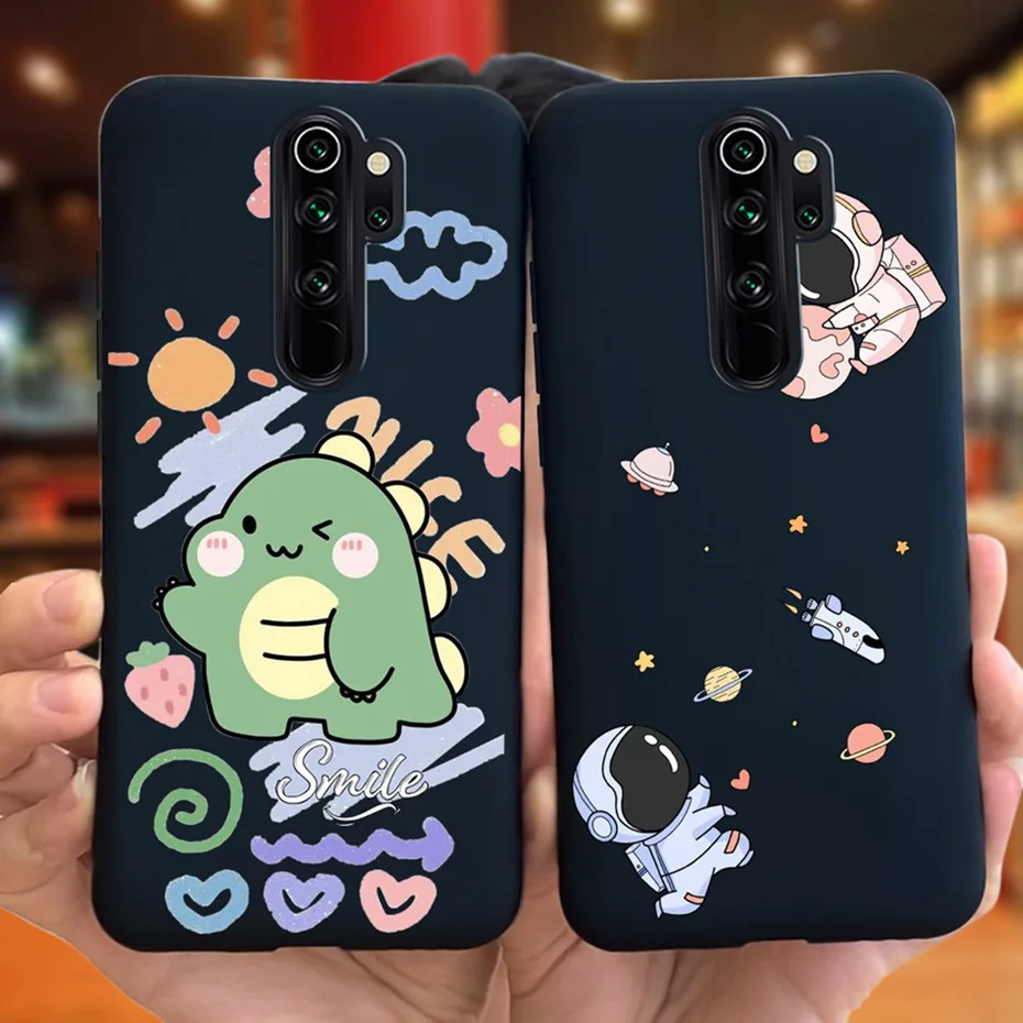 Case For Xiaomi Redmi Note 8 Pro Cute Animal Cartoon Candy Color Soft Silicon TPU Phone Bumper For Redmi Note 8Pro Back Cover