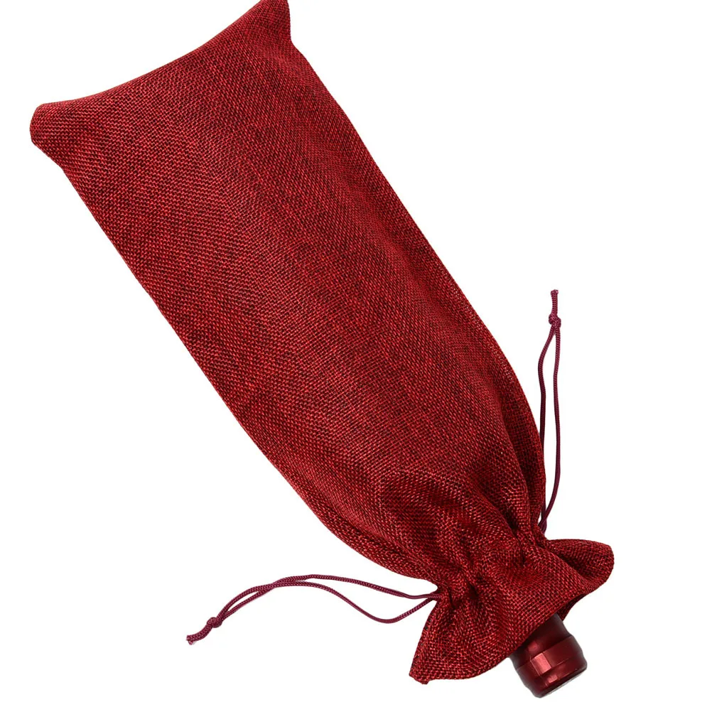 

10Pcs Jute Wine Bags Numbered 1-10 Drawstring Wine Bottle Covers for Gift Party Supplies Holiday Banquet 1 to 10 Numbers Bag