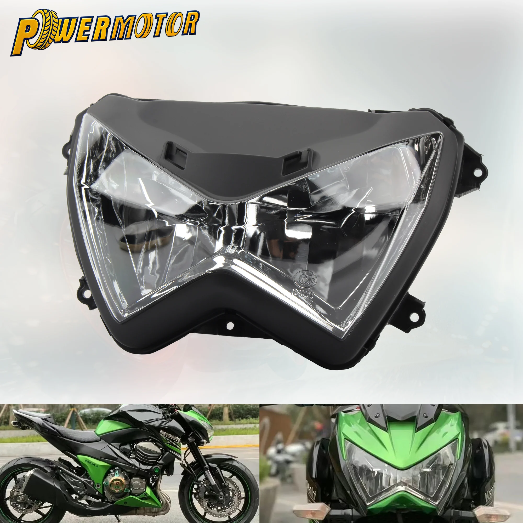 

Motorcycle LED Headlight Assembly Street Bike Headlight Head Light Spare Parts For Kawasaki Z250 Z800 2013 2014 2015 2016 2017