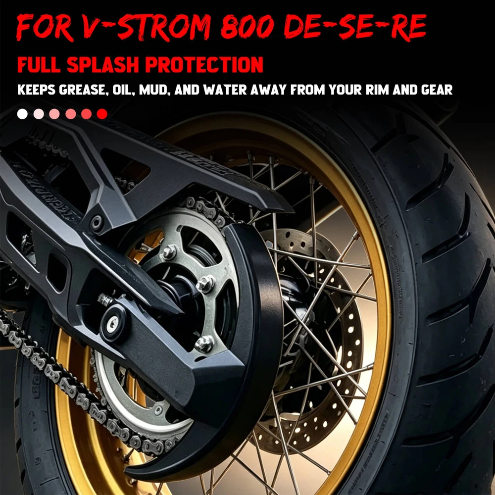 V-STROM 800 Motorcycle Chain Guard Rear Wheel Cleaning Protection For Suzuki V-Strom800 DE/SE/RE Anti-Splash Chain Cover Plate