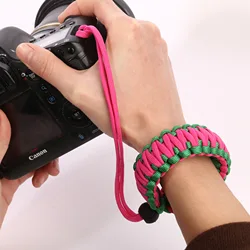 Digital kamera gurt Anti-Lost Kamera Hands ch laufe Handgriff Paracord geflochtenes Armband für DSLR