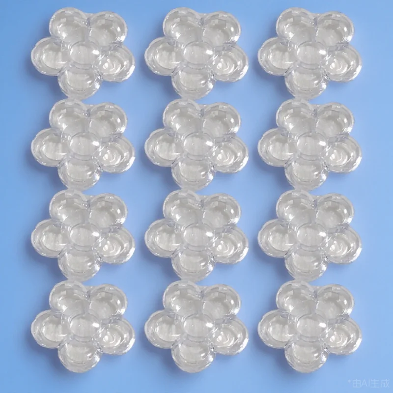 

12Pcs Delicate Lipstick Case Transparent Flower Style Mini Organizer for Women Portable Makeup Container Gift Box Set