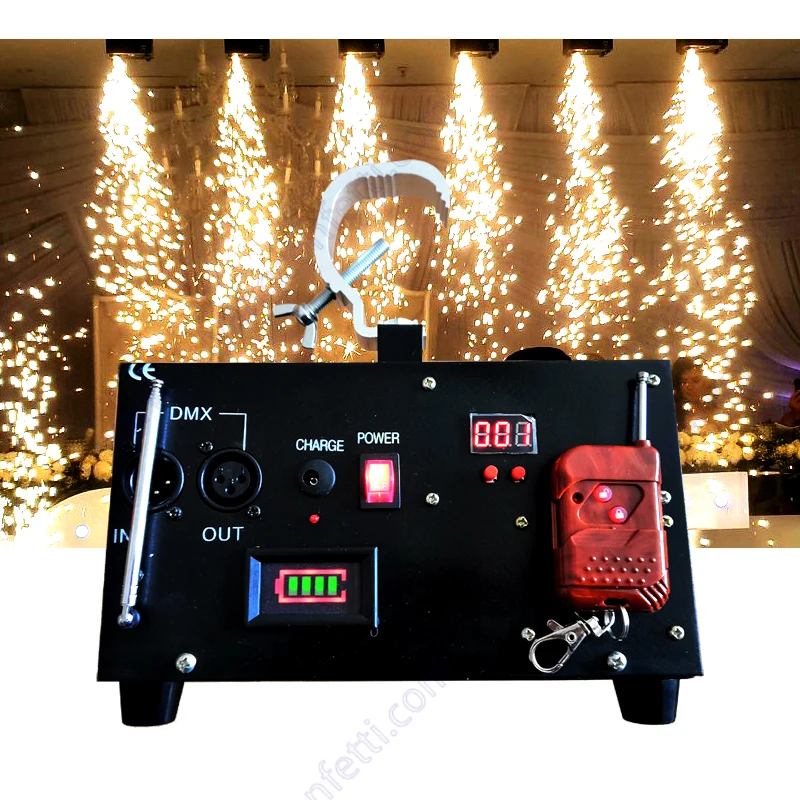 Hanging Cold Spark Machine Electric Firework Waterfall DMX Sparkler Stage Effect DJ Disco Wedding Event Pytotechnic Equipment