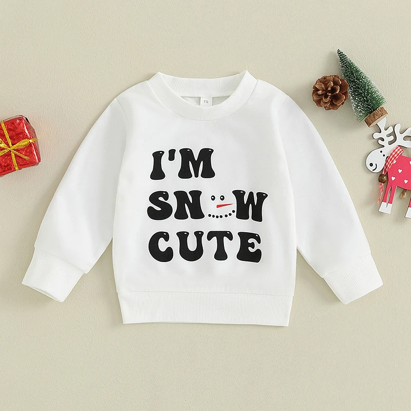 

Toddler Pullover Warm Winter Sweater with Cute Reindeer Pattern for Infant Boys and Girls Cozy Christmas Outfit