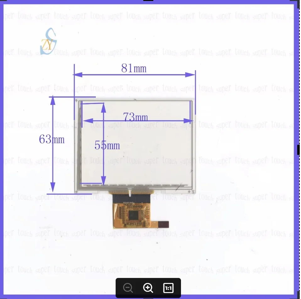 

ZhiYuSun use 81*63 NEW 3.8 inch capacitive screen 81mm63 mm Touch Screen Panel Digitizer CAR GPS
