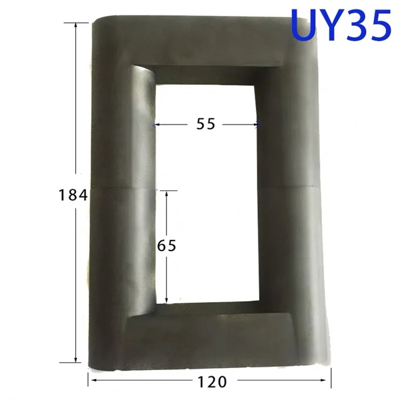 Imagem -03 - Potência Máquina de Soldadura de Alta Frequência Manganês Zinco Ferrite Anti-interferência Indutor u tipo Núcleo Magnético Uy35 Par de Alta