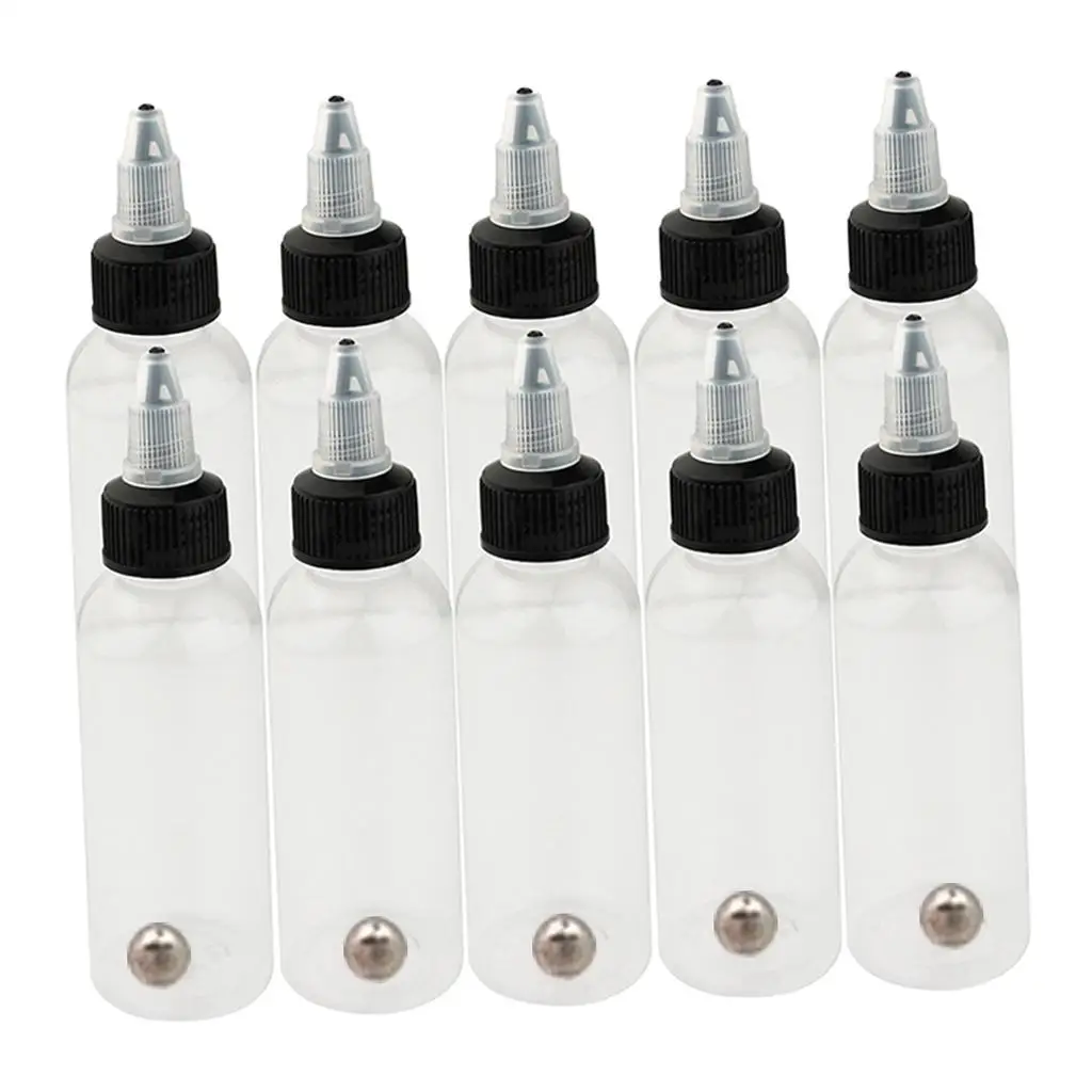 5pcs 30/50/60/120/250ml Airbrush Ink Dispensing Bottles LDPE