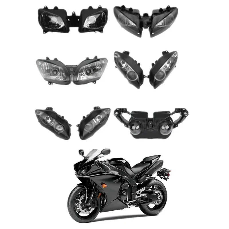 

Для Yamaha YZFR1 YZF R1 1998-2011 2010, запчасти для мотоциклов, аксессуары, передняя фара в сборе