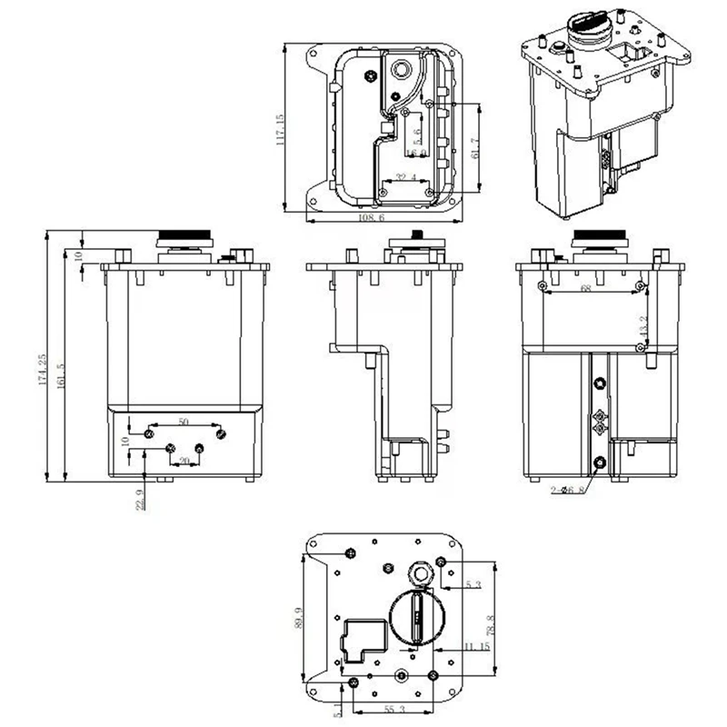 500Ml Gas-Water Separation Integrated Water Tank Hydrogen Uptake Machine Respirator Hydrogen Rich Water Tank,Water Tank