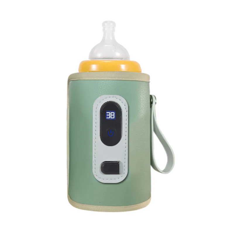 USB Milk Water Travel Bottle Warmer Digital Display Stroller Baby Nursing Bottle Heater Infant Portable Bottle Feeding Warmers