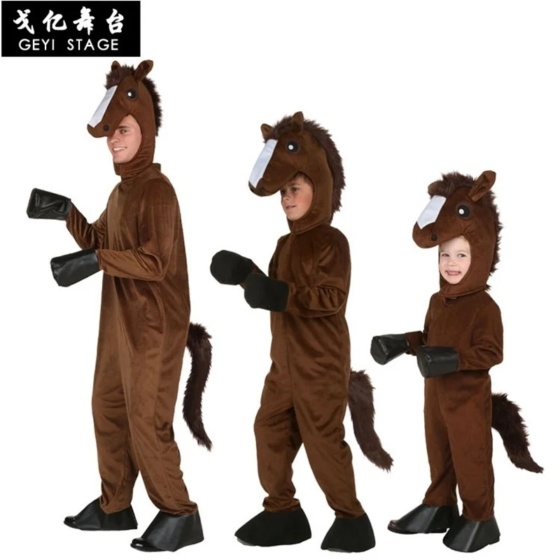 

Child horse cosplay dress children children lovely boy and cozy Halloween warm winter dress dress dress up dress animals