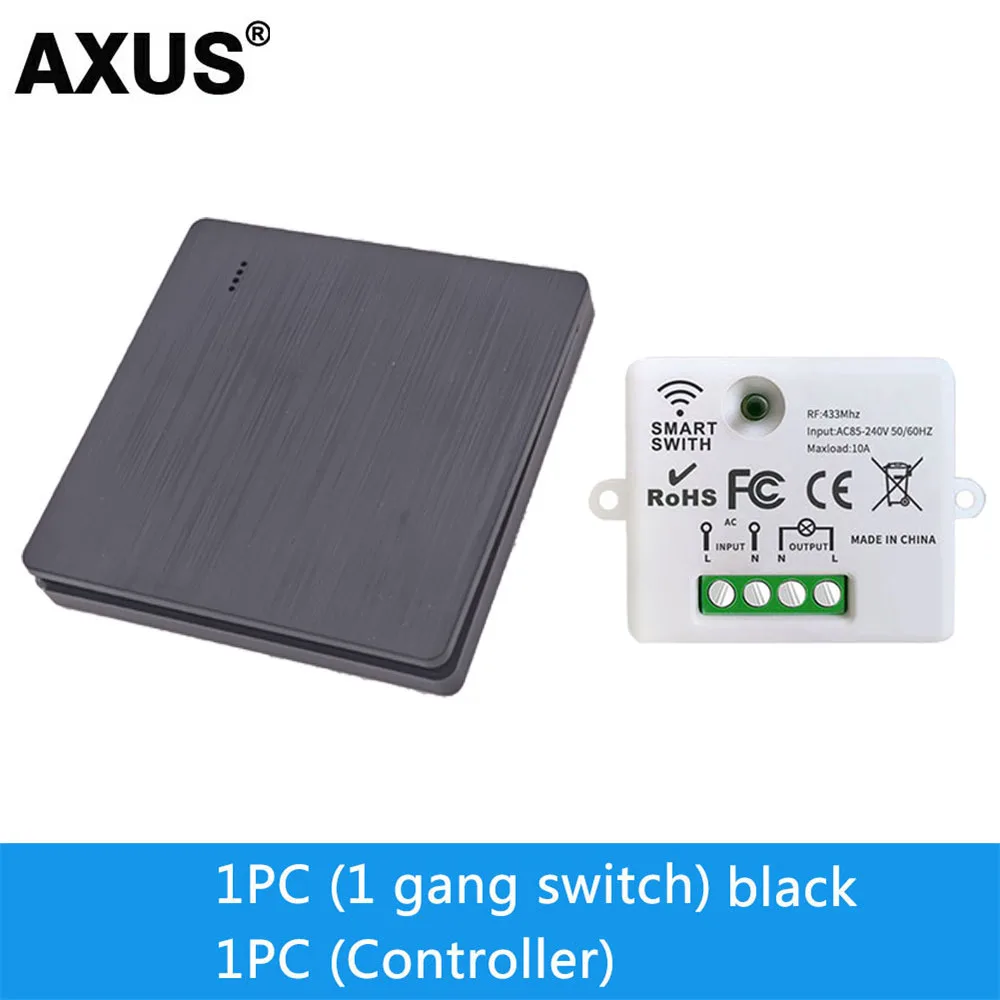 1 2 3 Kanaals Knop 86 Type Wandpaneel RF 433 Mhz Afstandsbediening voor RF433 Smart Switch RF433 voor thuis Led Licht Lamp Fan