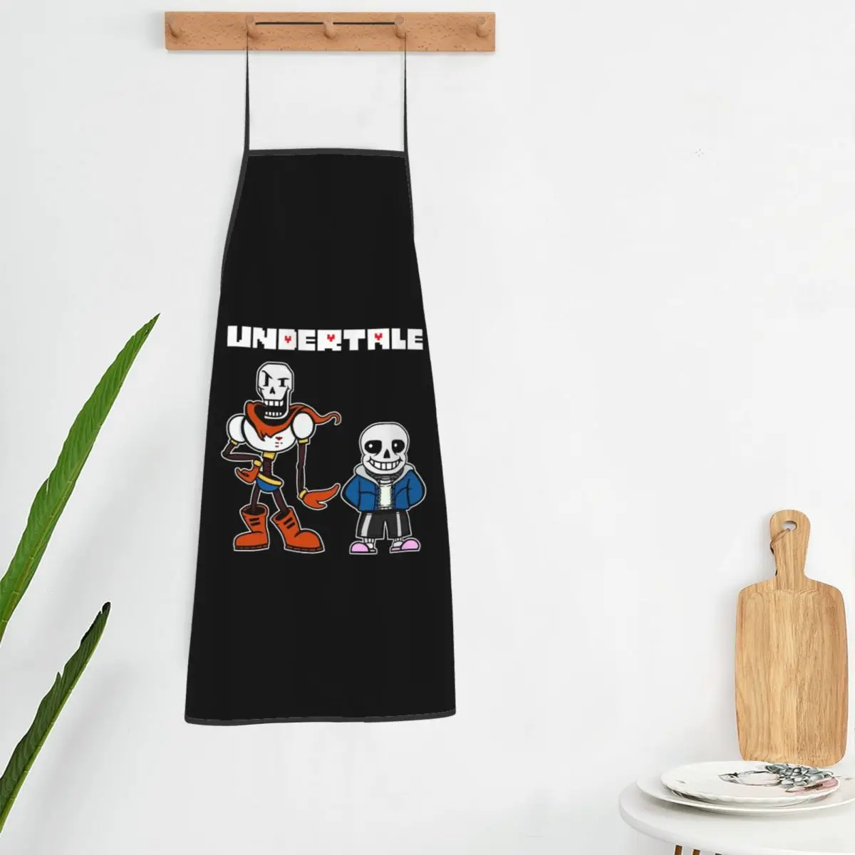 Undertale Gamer Gaming Aprons Chef Cooking Tablier Sleeveless Bib Kitchen Cleaning Pinafore for Women Men Painting