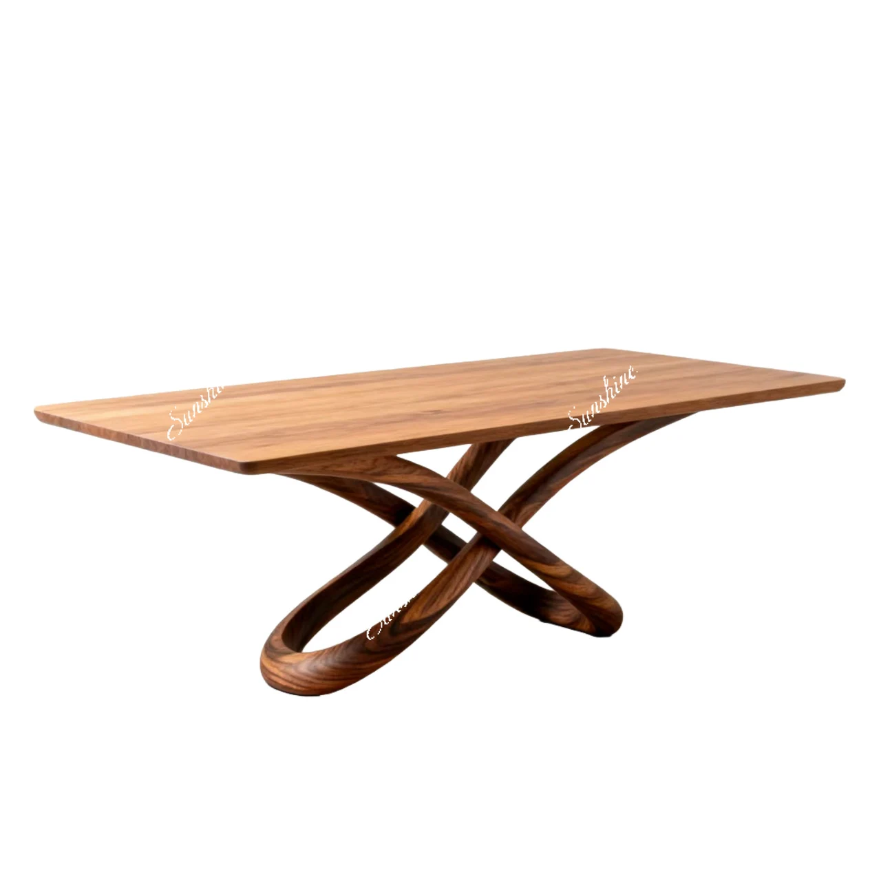 Light luxury household table Small apartment long table Solid wood dining table